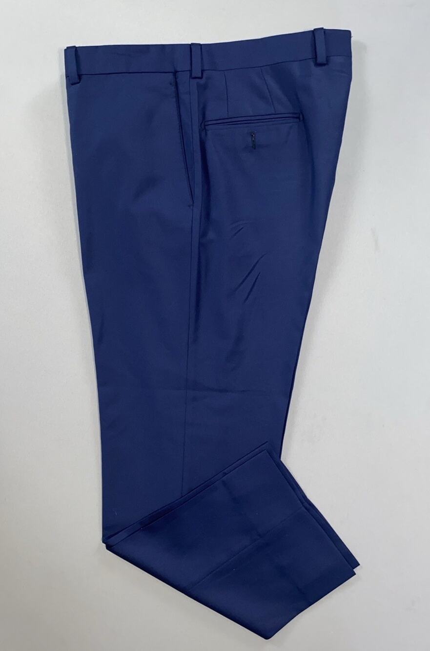 Saks Fifth Avenue 'Kolt' Flat Front Loro Paina Super 150s Wool Dress Pants 36X29